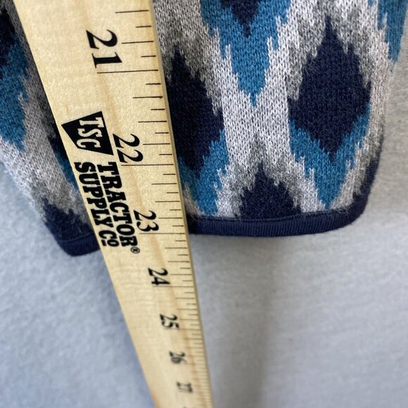 Pendleton Blazer Women's Medium Grandma Core Cotton Jacket‎ Argyle Diamond Blue - Picture 9 of 13